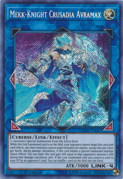 Mekk-Knight Crusadia Avramax [DANE-EN047] Secret Rare - Josh's Cards