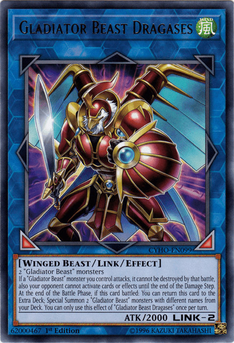 Gladiator Beast Dragases [CYHO-EN099] Rare - Josh's Cards
