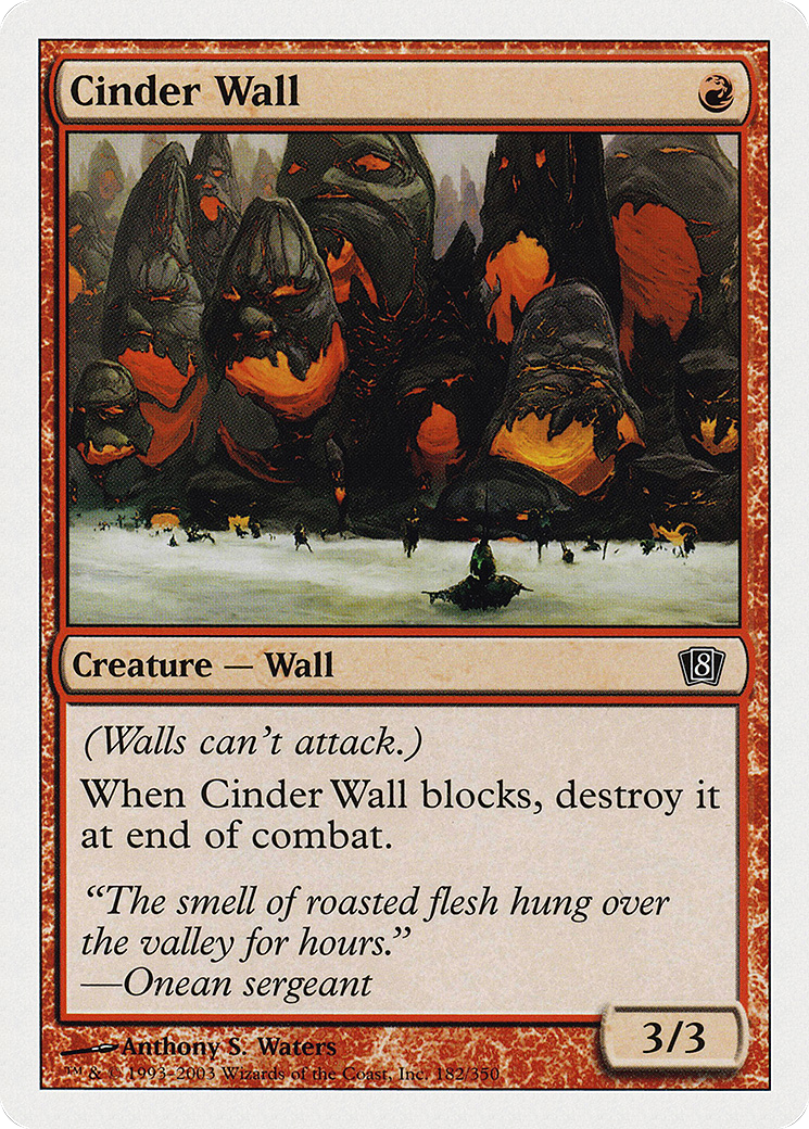 Cinder Wall [Eighth Edition] Foil