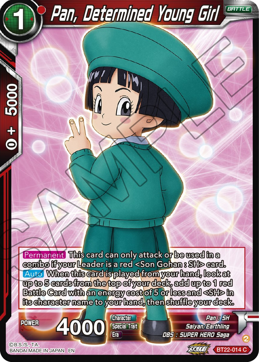 Pan, Determined Young Girl (BT22-014) [Critical Blow] Parallel Foil