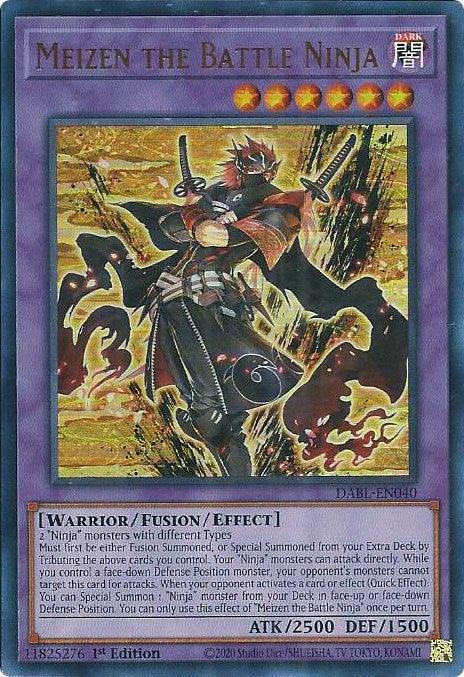 Meizen the Battle Ninja [DABL-EN040] Ultra Rare - Josh's Cards