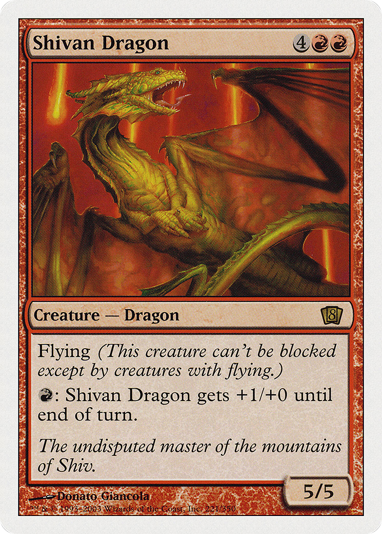 Shivan Dragon [Eighth Edition] Foil