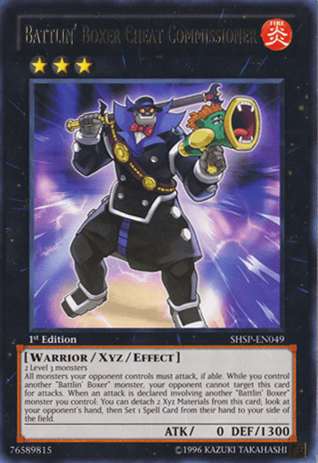 Battlin' Boxer Cheat Commissioner [SHSP-EN049] Rare - Josh's Cards