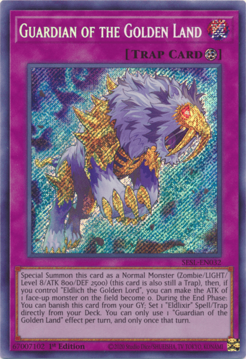Guardian of the Golden Land [SESL-EN032] Secret Rare - Josh's Cards