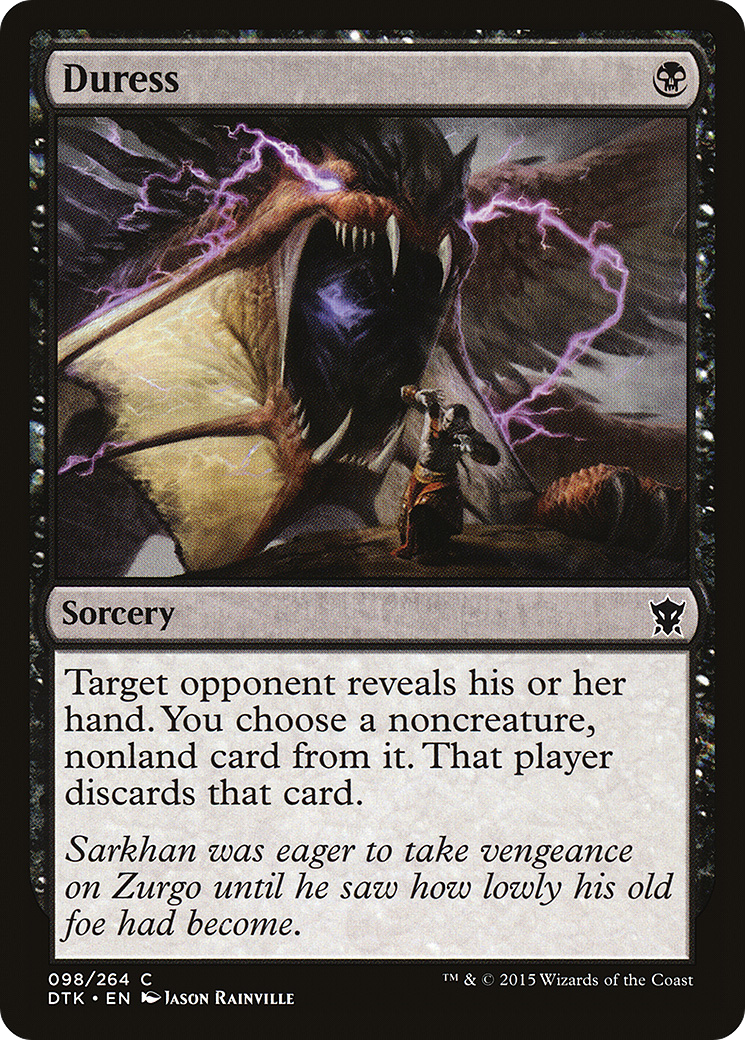 Duress (DTK-098) - Dragons of Tarkir Foil