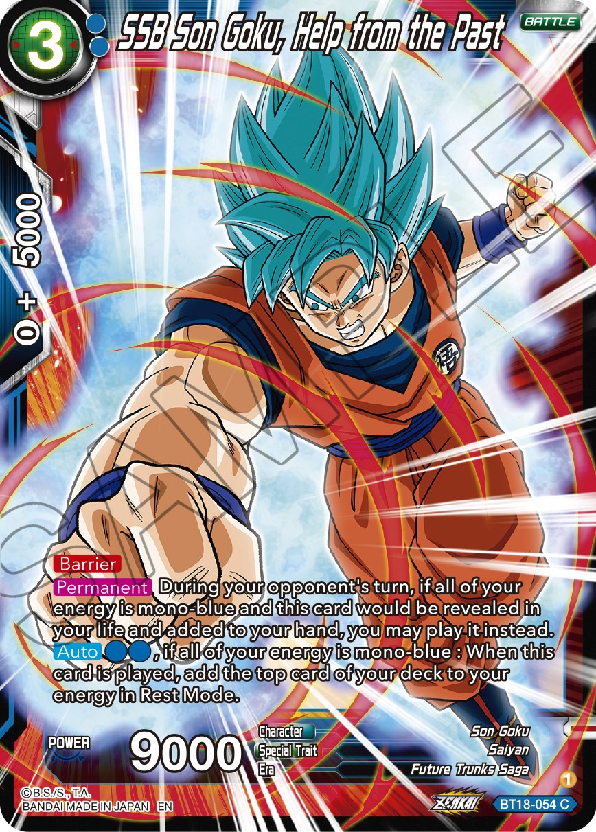 SSB Son Goku, Help from the Past (BT18-054) [Dawn of the Z-Legends] Parallel Foil