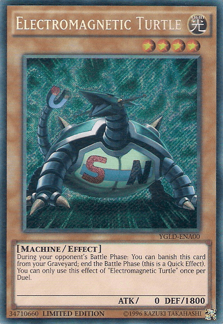 Electromagnetic Turtle [YGLD-ENA00] Secret Rare - Josh's Cards