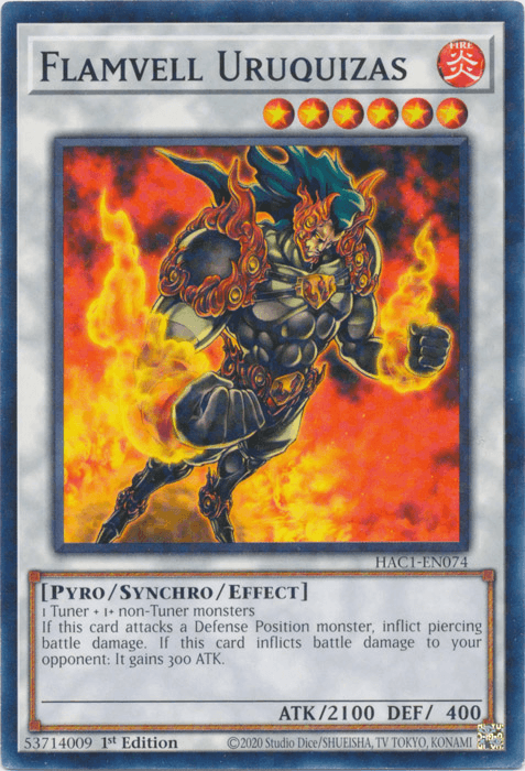 Flamvell Uruquizas (Duel Terminal) [HAC1-EN074] Common - Josh's Cards