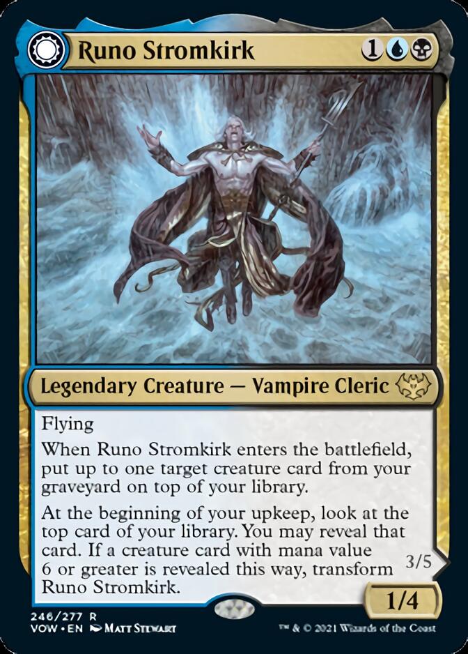 Runo Stromkirk // Krothuss, Lord of the Deep (VOW-246) - Innistrad: Crimson Vow: (Double Faced Transform) Foil