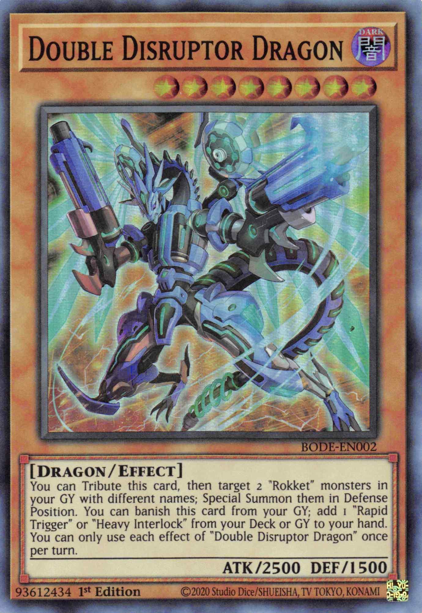 Double Disrupter Dragon [BODE-EN002] Super Rare - Josh's Cards