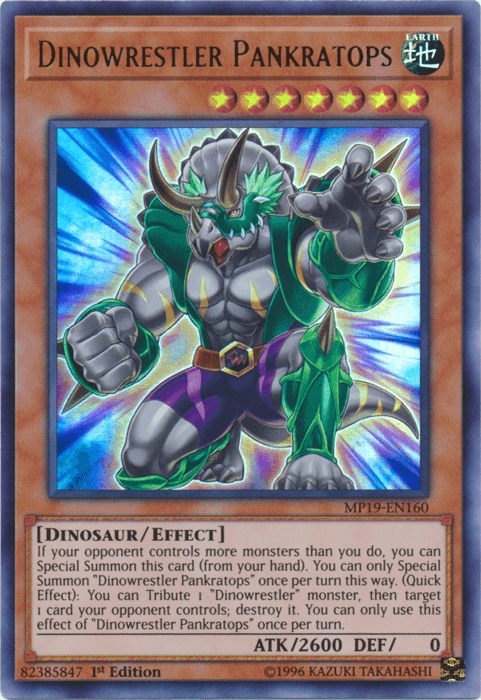 Dinowrestler Pankratops [MP19-EN160] Ultra Rare - Josh's Cards