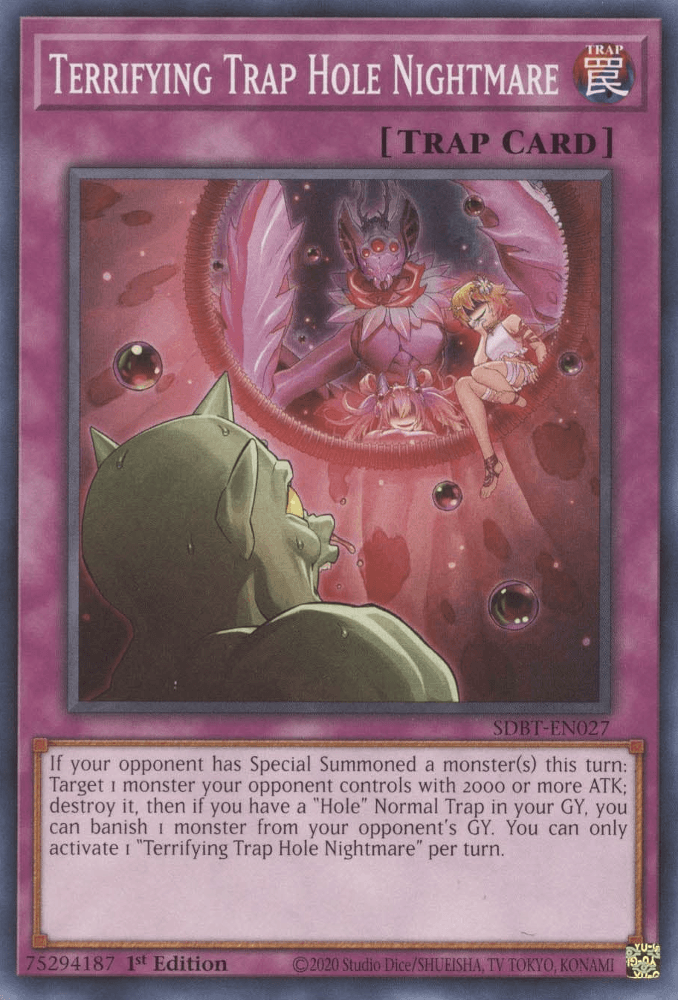 Terrifying Trap Hole Nightmare [SDBT-EN027] Common - Josh's Cards