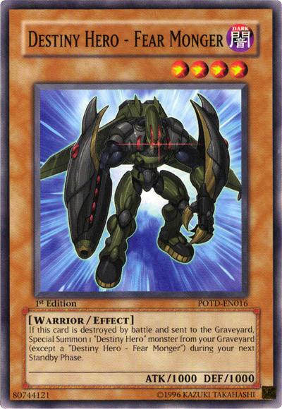 Destiny Hero - Fear Monger [POTD-EN016] Common - Josh's Cards