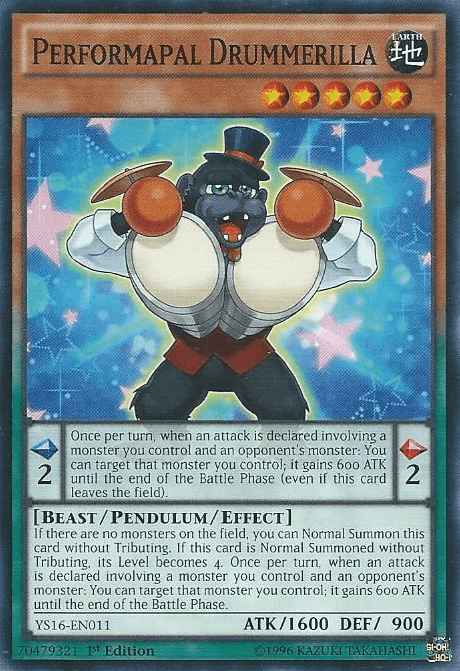 Performapal Drummerilla [YS16-EN011] Common - Josh's Cards