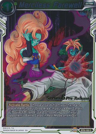 Merciless Farewell (BT6-102_PR) [Destroyer Kings Prerelease Promos] Parallel Foil