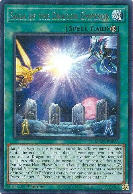 Saga of the Dragon Emperor [MAZE-EN023] Rare - Josh's Cards