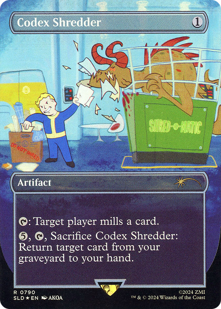 Codex Shredder (SLD-790★) - Secret Lair Drop (Borderless) Foil