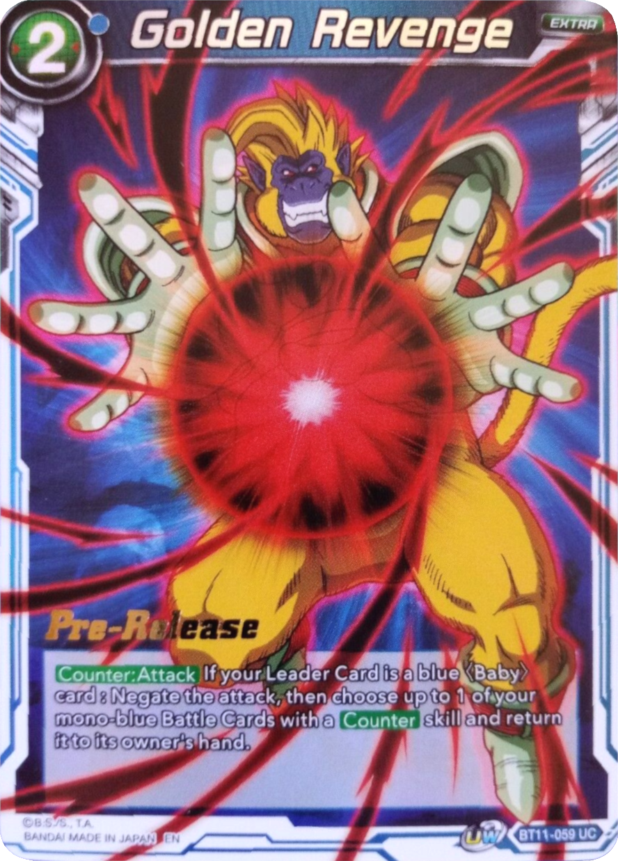 Golden Revenge (BT11-059) [Vermilion Bloodline Prerelease Promos] Parallel Foil