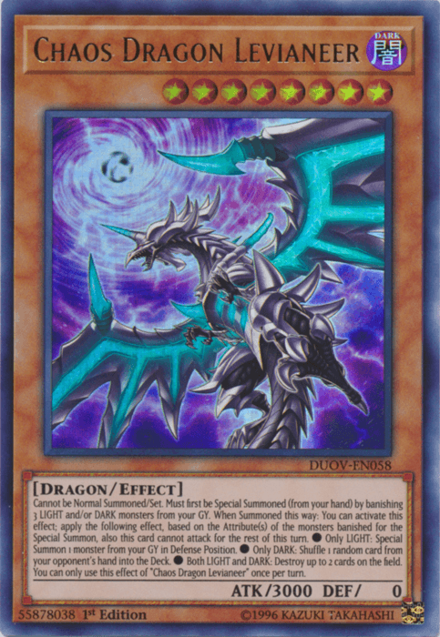Chaos Dragon Levianeer [DUOV-EN058] Ultra Rare - Josh's Cards