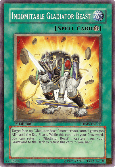 Indomitable Gladiator Beast [CRMS-EN056] Common - Josh's Cards