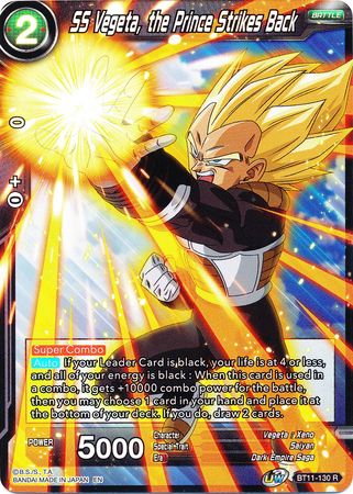 SS Vegeta, the Prince Strikes Back (BT11-130) [Vermilion Bloodline 2nd Edition] Parallel Foil
