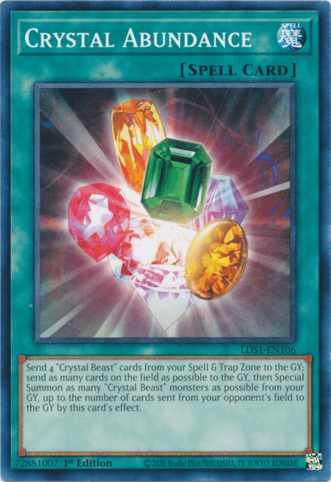Crystal Abundance [LDS1-EN106] Common - Josh's Cards