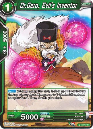 Dr. Gero, Evil's Inventor (BT3-067) [Cross Worlds] Parallel Foil