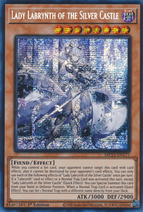 Lady Labrynth of the Silver Castle [MP23-EN177] Prismatic Secret Rare - Josh's Cards