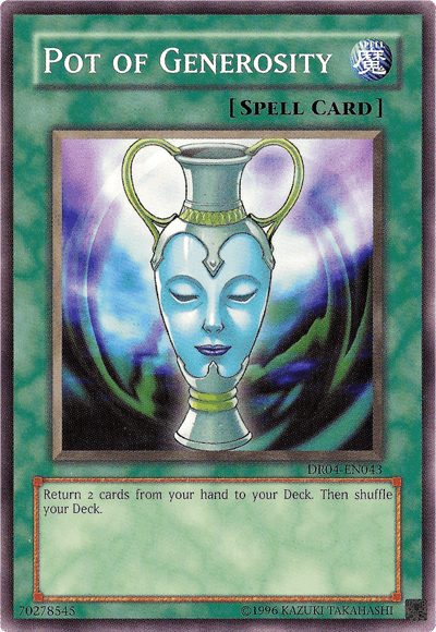 Pot of Generosity [DR04-EN043] Common - Josh's Cards