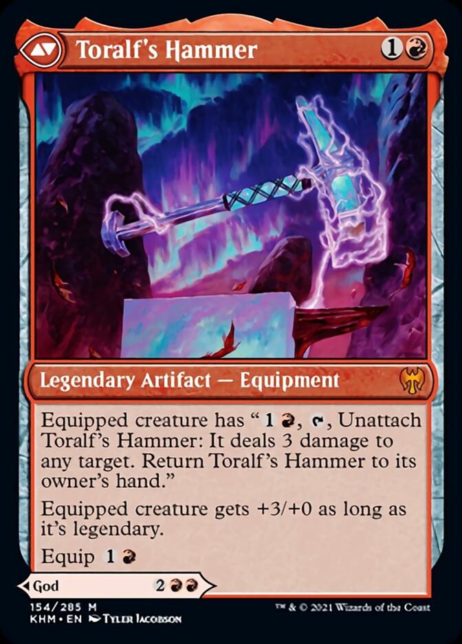 Toralf, God of Fury // Toralf's Hammer (KHM-154) - Kaldheim Foil