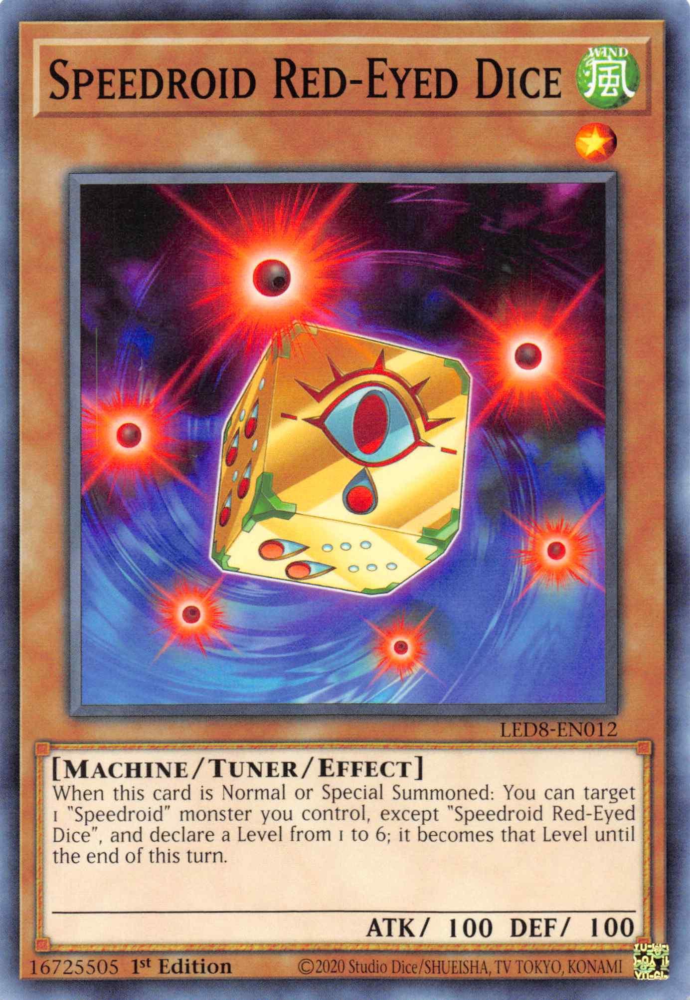 Speedroid Red-Eyed Dice [LED8-EN012] Common - Josh's Cards