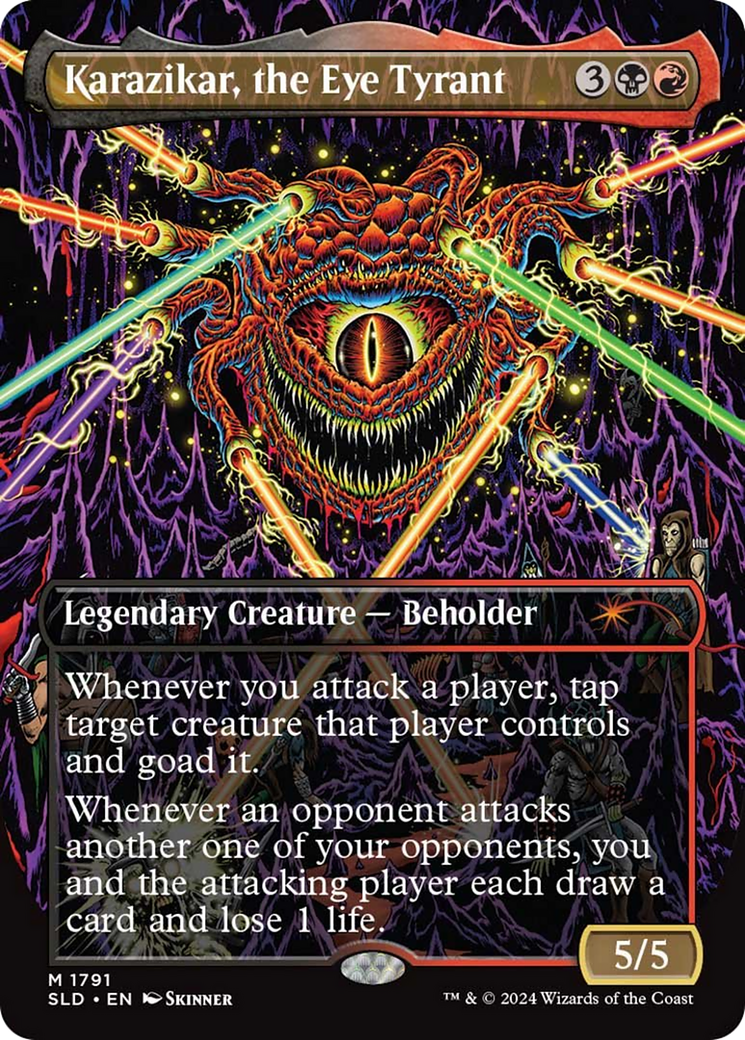 Karazikar, the Eye Tyrant (SLD-1791) - Secret Lair Drop (Borderless) Foil