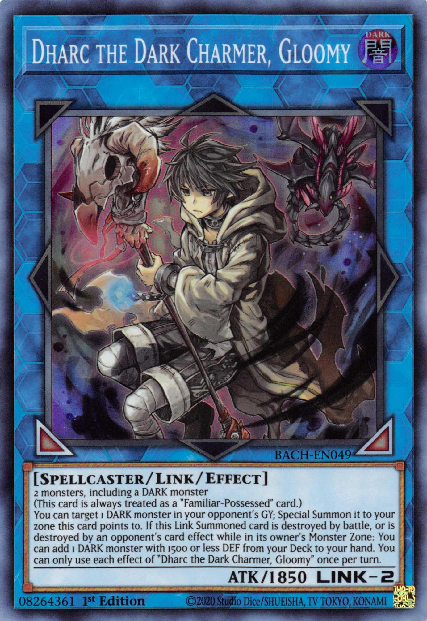 Dharc the Dark Charmer, Gloomy [BACH-EN049] Super Rare - Josh's Cards