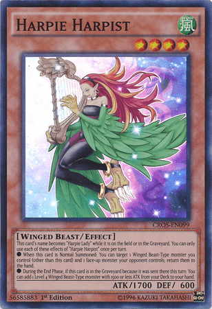 Harpie Harpist [CROS-EN099] Super Rare - Josh's Cards