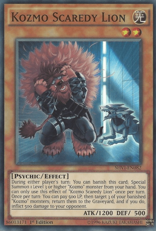 Kozmo Scaredy Lion [SHVI-EN082] Super Rare - Josh's Cards