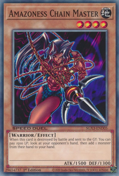 Amazoness Chain Master (SGX3-END05) - Speed Duel GX: Duelists of Shadows 1st Edition