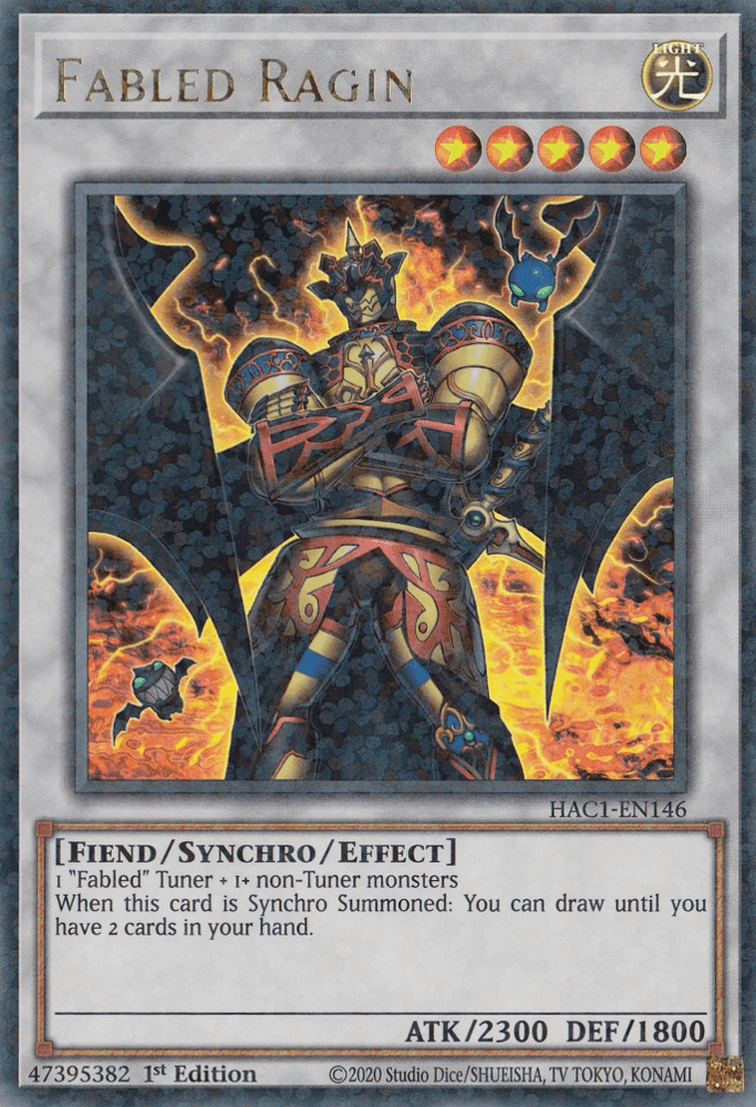 Fabled Ragin (Duel Terminal) [HAC1-EN146] Parallel Rare - Josh's Cards