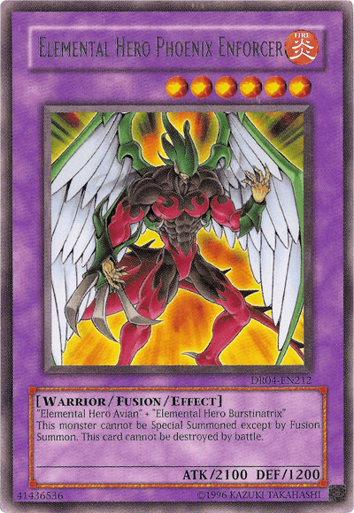 Elemental Hero Phoenix Enforcer [DR04-EN212] Rare - Josh's Cards