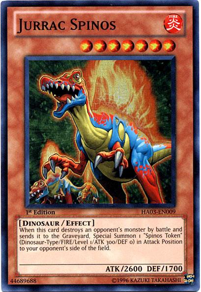 Jurrac Spinos [HA03-EN009] Super Rare - Josh's Cards