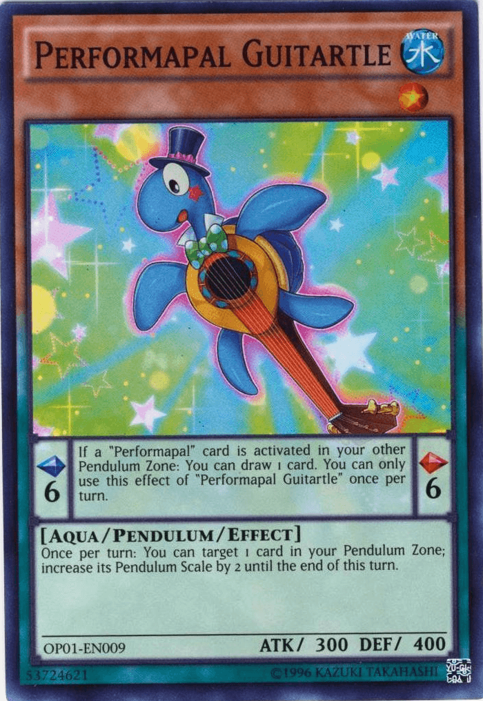 Performapal Guitartle [OP01-EN009] Super Rare - Josh's Cards