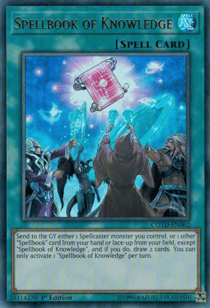 Spellbook of Knowledge [COTD-EN062] Ultra Rare - Josh's Cards