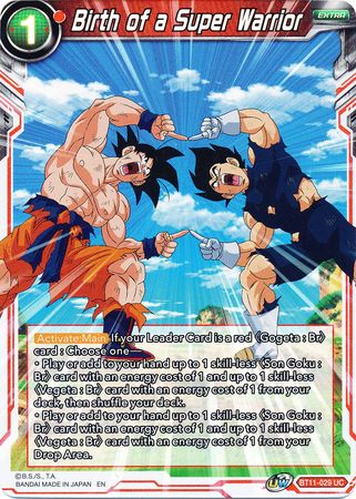 Birth of a Super Warrior (BT11-029) [Vermilion Bloodline 2nd Edition] Parallel Foil