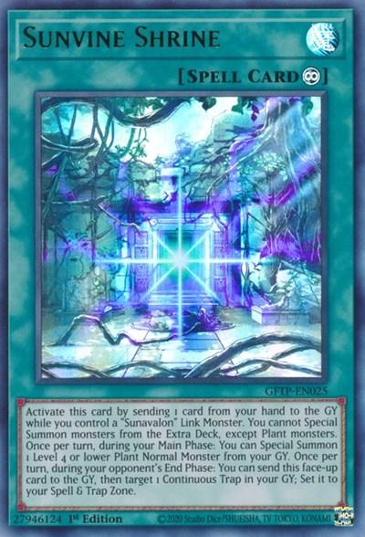 Sunvine Shrine [GFTP-EN025] Ultra Rare - Josh's Cards