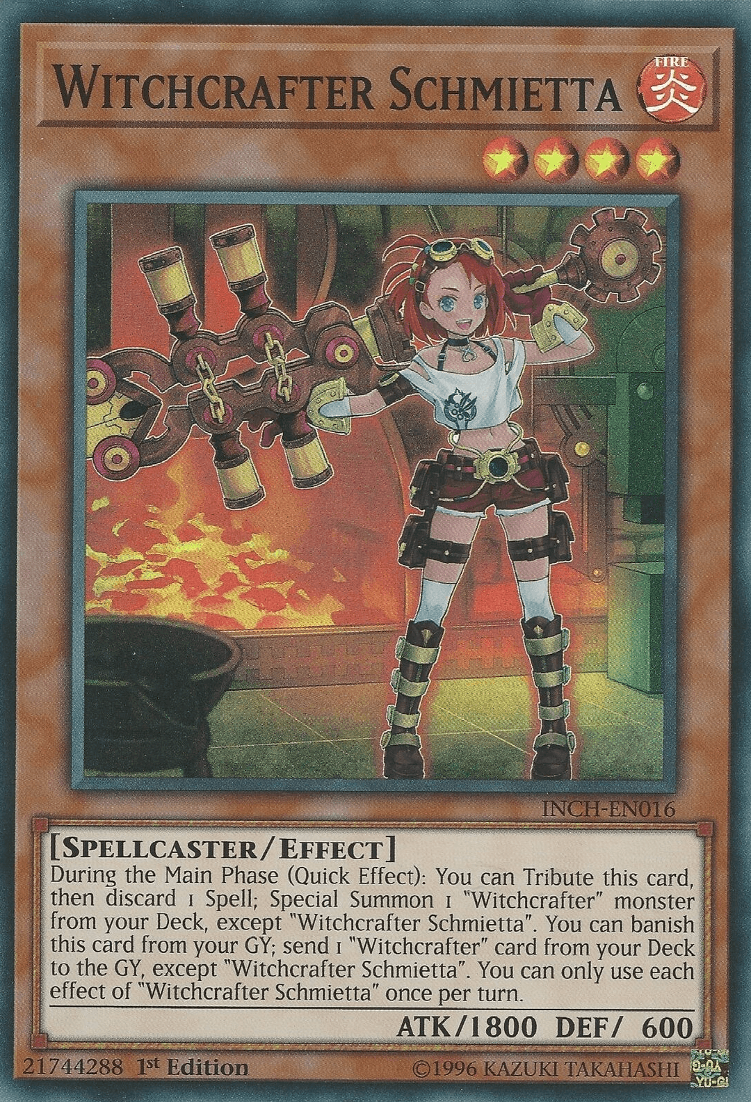 Witchcrafter Schmietta [INCH-EN016] Super Rare - Josh's Cards