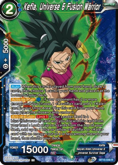 Kefla, Universe 6 Fusion Warrior (BT15-048) [Saiyan Showdown] Parallel Foil