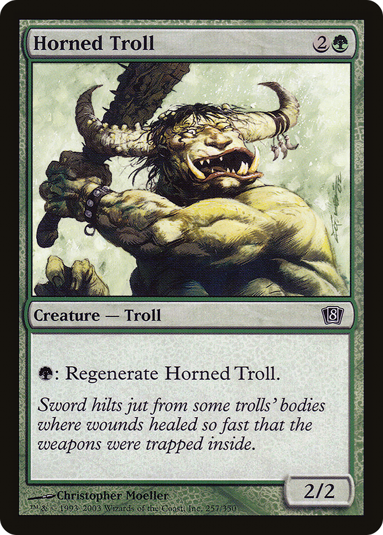 Horned Troll [Eighth Edition] Foil