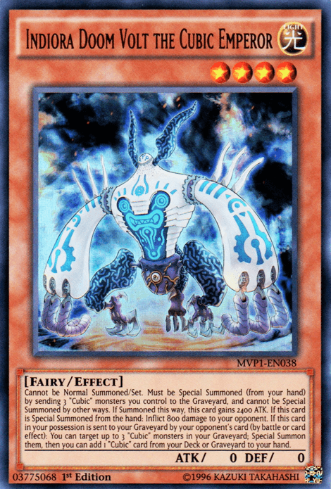 Indiora Doom Volt the Cubic Emperor [MVP1-EN038] Ultra Rare - Josh's Cards
