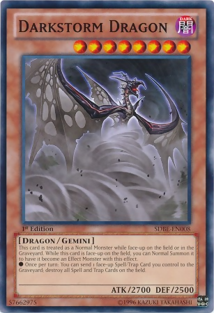 Darkstorm Dragon [SDBE-EN008] Common 1st Edition