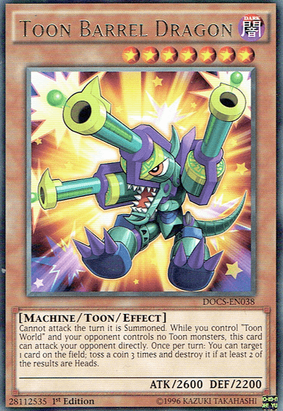 Toon Barrel Dragon [DOCS-EN038] Rare - Josh's Cards