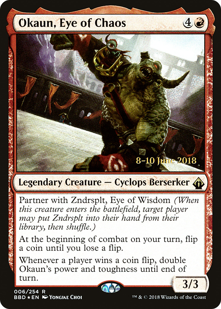 Okaun, Eye of Chaos (LARP-06S) - Battlebond Promos Foil